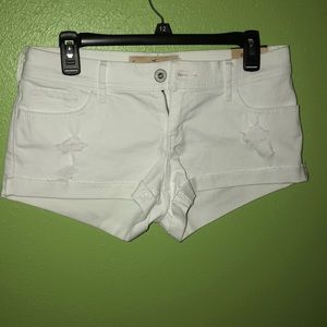 hollister white shorts
